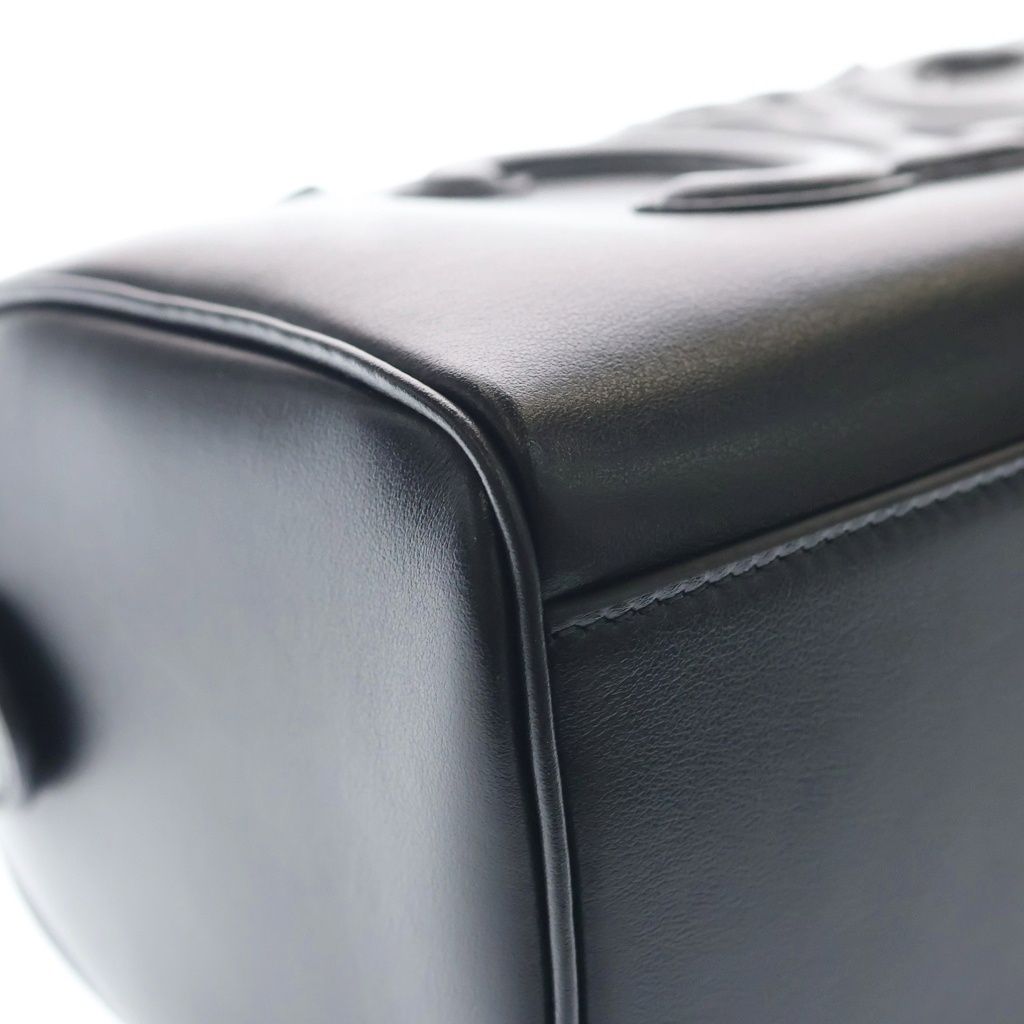 Celine Cuir Triomphe 2-Way Shoulder Bag Black Leather Gold — view 5