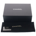 Chanel Quilted CC Logo Affinity 2-Way Chain Shoulder Bag Gray Jucavia Skin Gold — view 8