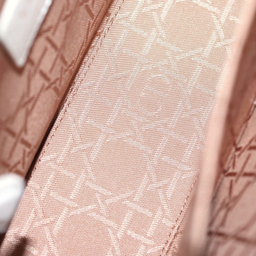 Dior My Lady Dio le Smo le Cannage Leather Gold 2-Way Shoulder Bag White Ivory — view 8