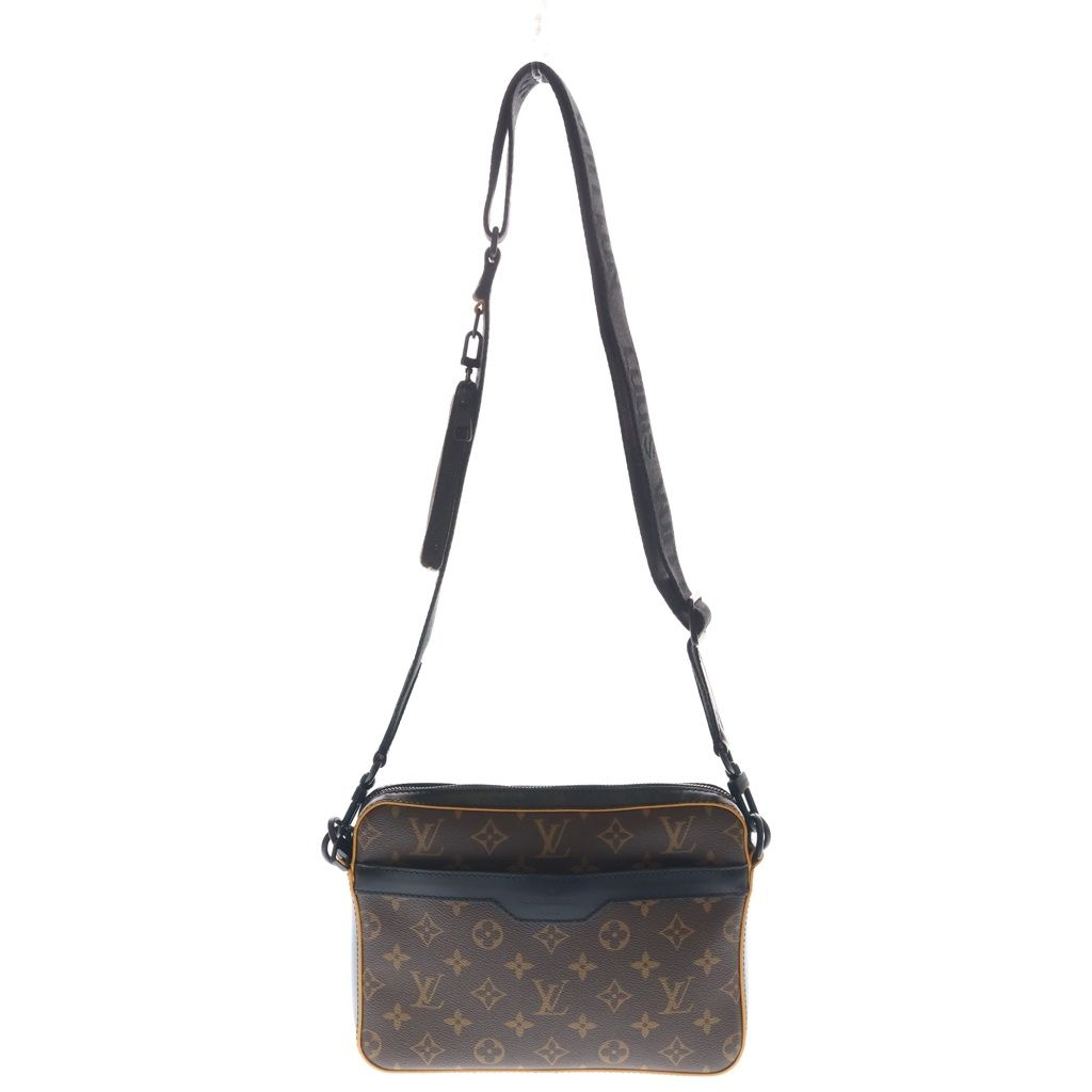 Louis Vuitton Monogram Macassar Trio Messenger Leather Shoulder Bag Brown
