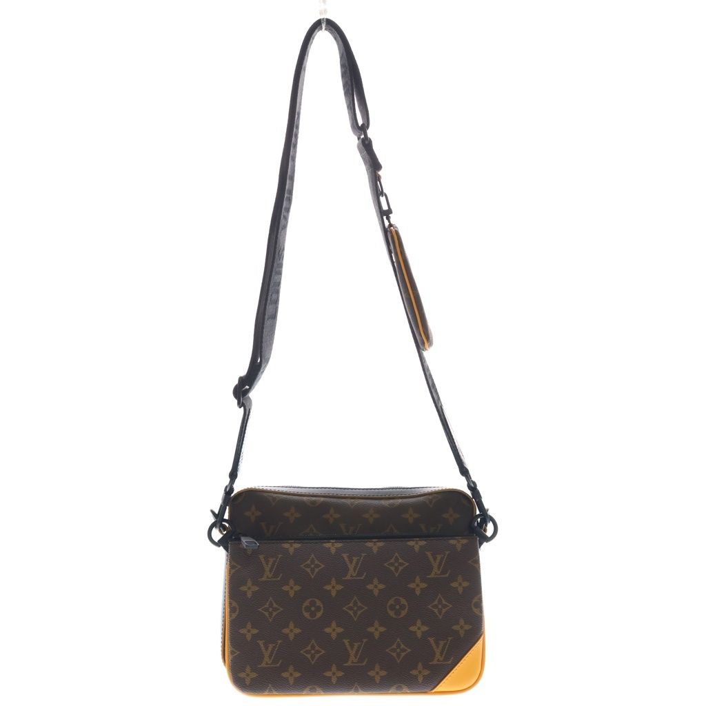 Louis Vuitton Monogram Macassar Trio Messenger Leather Shoulder Bag Brown — view 2