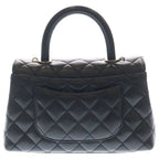 Chanel Coco Handle XS Quilted Caviar Leather 2-Way Hand Chain Shoulder Bag Gold — view 2