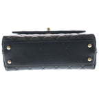 Chanel Coco Handle XS Quilted Caviar Leather 2-Way Hand Chain Shoulder Bag Gold — view 4