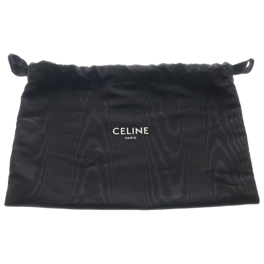 Celine Triomphe Frame 2-Way Shoulder Bag Beige Leather Gold — view 8