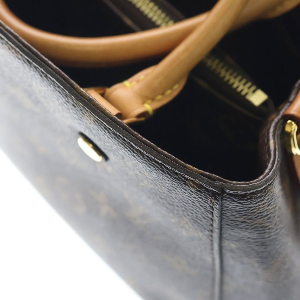 Louis Vuitton Monogram Mont Gne BB Leather 2-Way Bag Brown — view 6