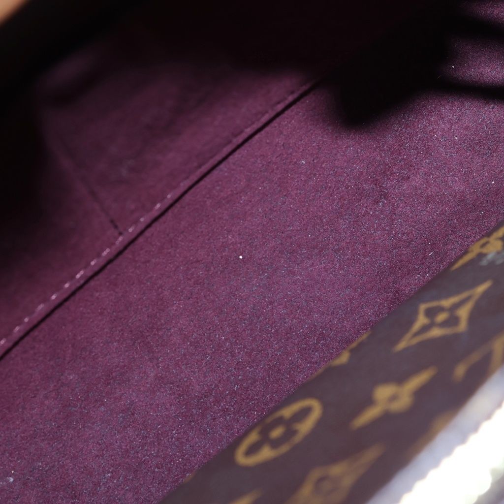 Louis Vuitton Monogram Mont Gne BB Leather 2-Way Bag Brown — view 7