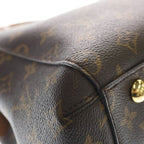 Louis Vuitton Monogram Mont Gne BB Leather 2-Way Bag Brown — view 5