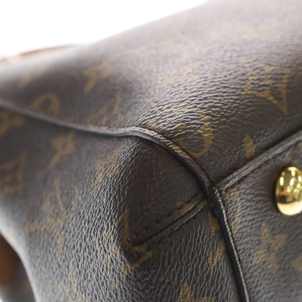 Louis Vuitton Monogram Mont Gne BB Leather 2-Way Bag Brown — view 5