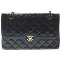 Chanel Quilted Limited Edition Lambskin Leather Double Flap Chain Shoulder