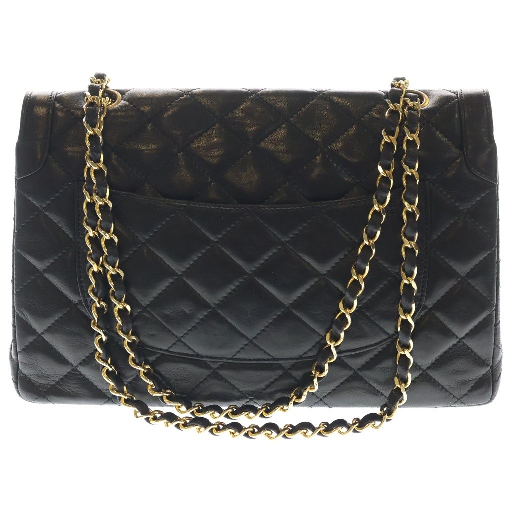 Chanel Quilted Limited Edition Lambskin Leather Double Flap Chain Shoulder — view 2