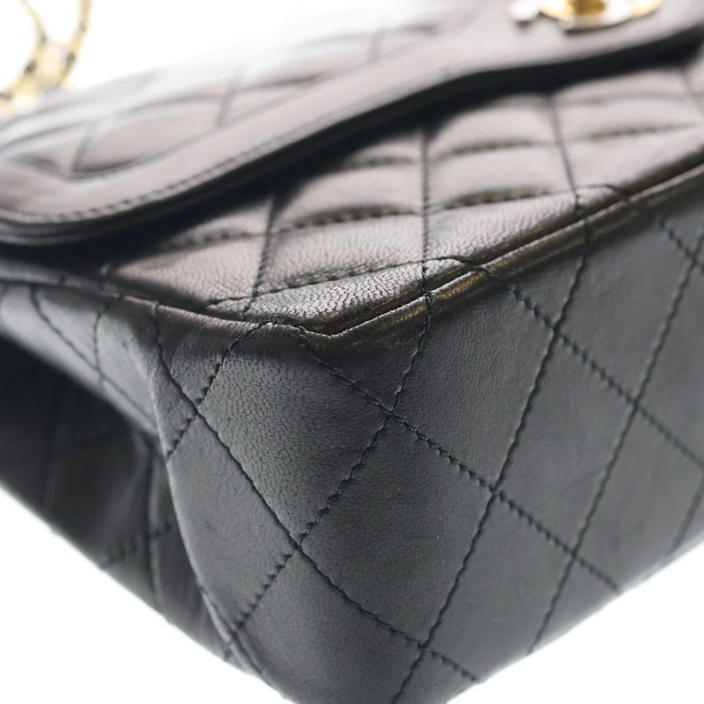 Chanel Quilted Limited Edition Lambskin Leather Double Flap Chain Shoulder — view 5