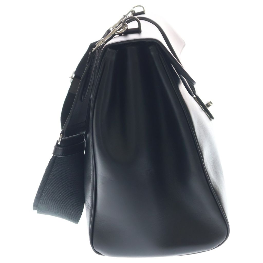 Celine 16 Seeds Large Pull Shoulder Bag Black Leather Silver — view 3