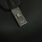 Celine 16 Seeds Large Pull Shoulder Bag Black Leather Silver — view 6