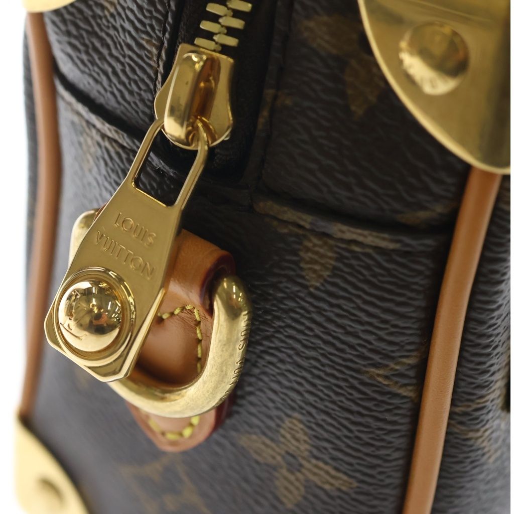 Louis Vuitton Monogram Mini Soft Trunk Leather Shoulder Bag Brown — view 6