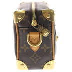 Louis Vuitton Monogram Mini Soft Trunk Leather Shoulder Bag Brown — view 3