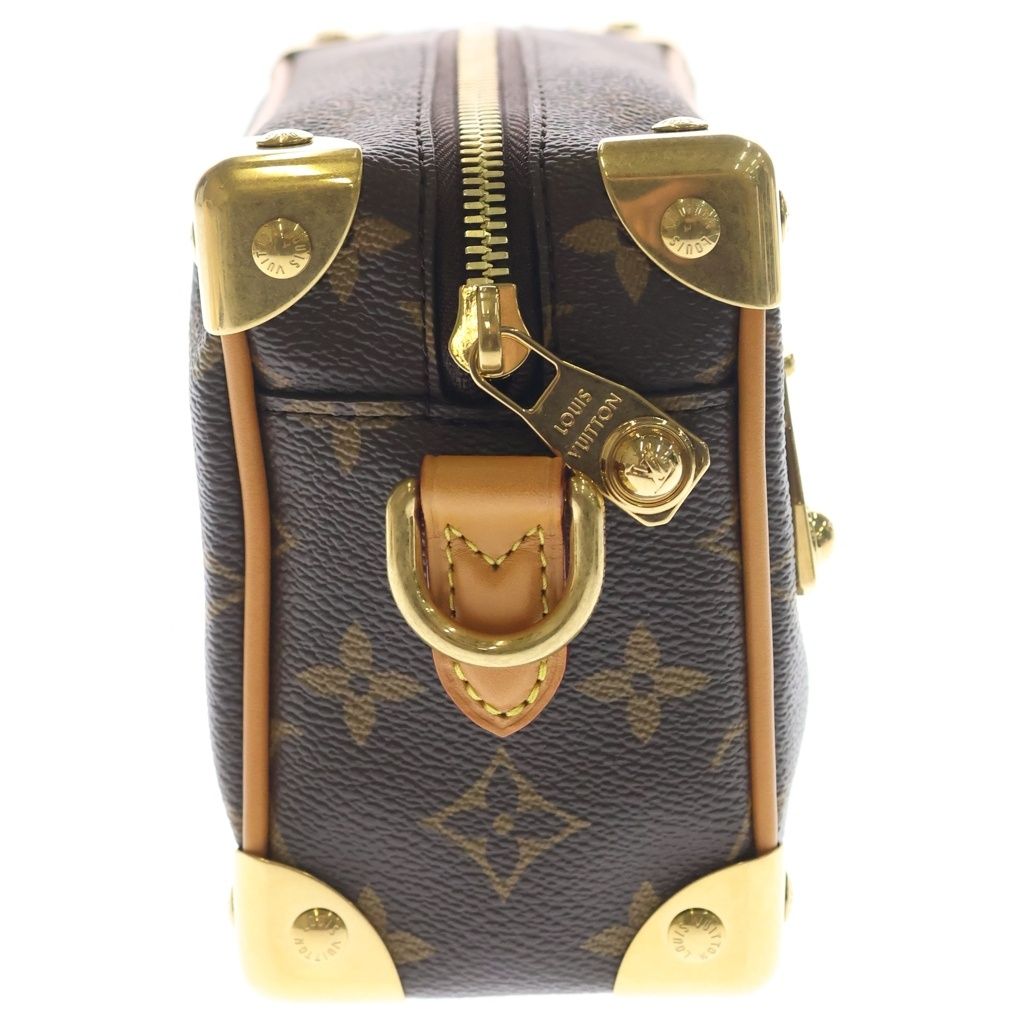 Louis Vuitton Monogram Mini Soft Trunk Leather Shoulder Bag Brown — view 3