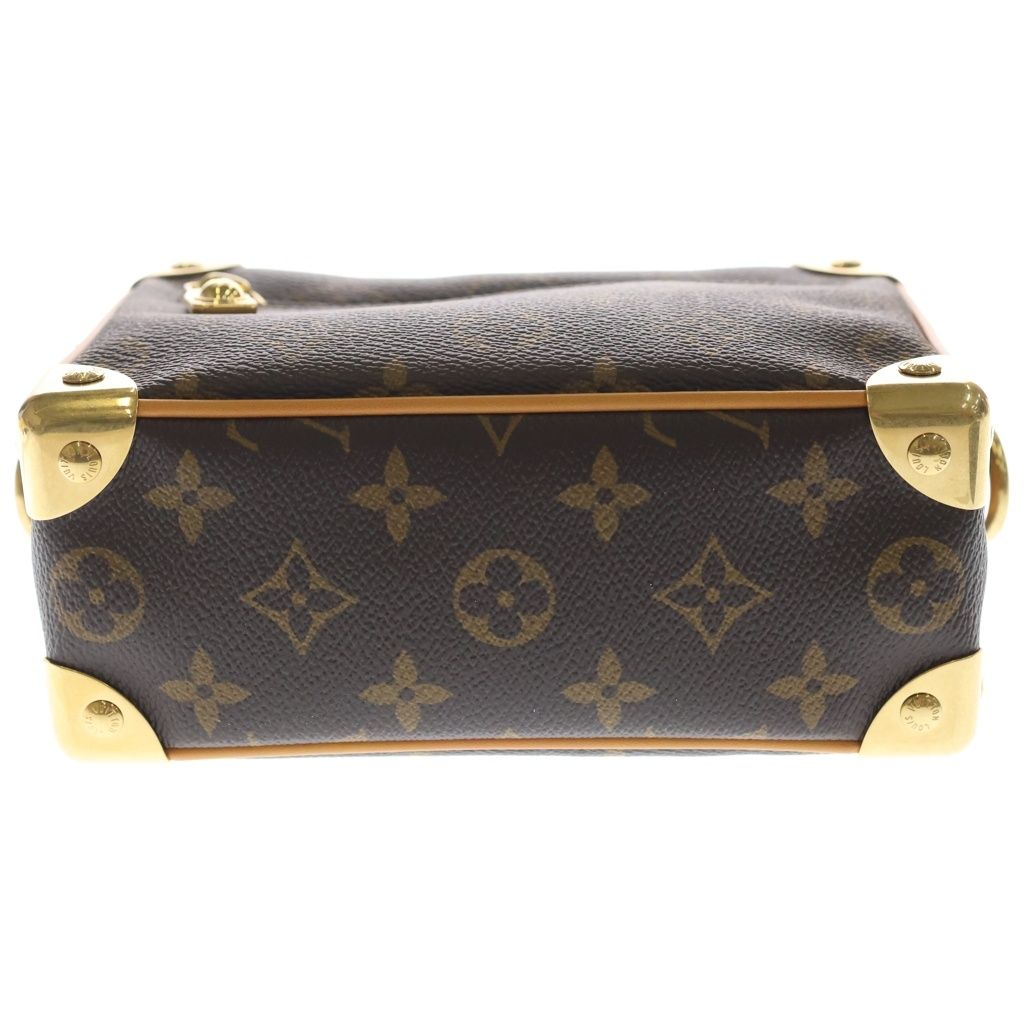 Louis Vuitton Monogram Mini Soft Trunk Leather Shoulder Bag Brown — view 4