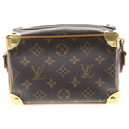 Louis Vuitton Monogram Mini Soft Trunk Leather Shoulder Bag Brown — view 2