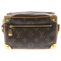 Louis Vuitton Monogram Mini Soft Trunk Leather Shoulder Bag Brown