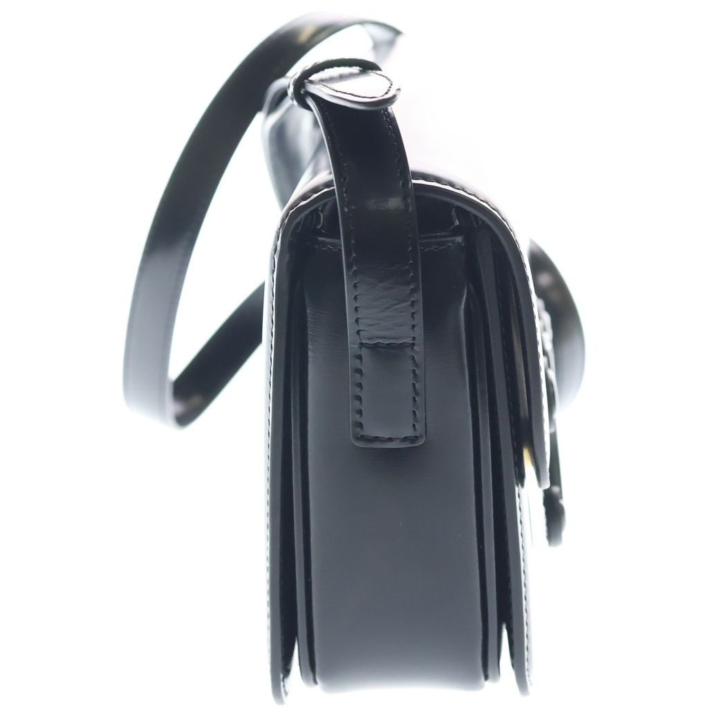 Celine Tee Ncueil Triomphe Smo le Shoulder Bag Black Leather — view 3