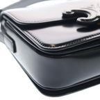 Celine Tee Ncueil Triomphe Smo le Shoulder Bag Black Leather — view 5