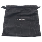 Celine Tee Ncueil Triomphe Smo le Shoulder Bag Black Leather — view 8