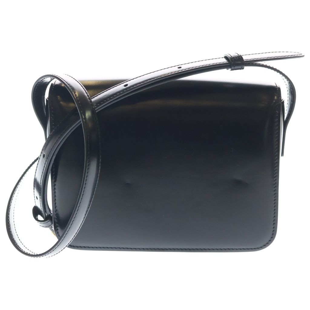 Celine Tee Ncueil Triomphe Smo le Shoulder Bag Black Leather — view 2