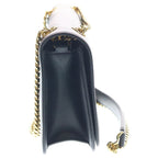 Celine Triomphe Frame Shoulder Bag Black Leather Gold — view 3