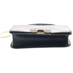 Celine Triomphe Frame Shoulder Bag Black Leather Gold — view 4