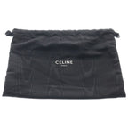 Celine Triomphe Frame Shoulder Bag Black Leather Gold — view 8