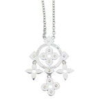 Louis Vuitton Pendentif Monogram Diamond Necklace 18k White Gold — view 5