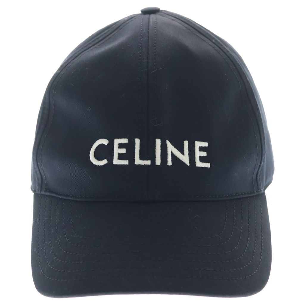 Celine Embroidered Logo Baseball Cap Embroidery Hat Black — view 4