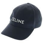 Celine Embroidered Logo Baseball Cap Embroidery Hat Black