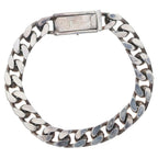 Gucci Chain Logo Plate Bracelet Silver — view 2
