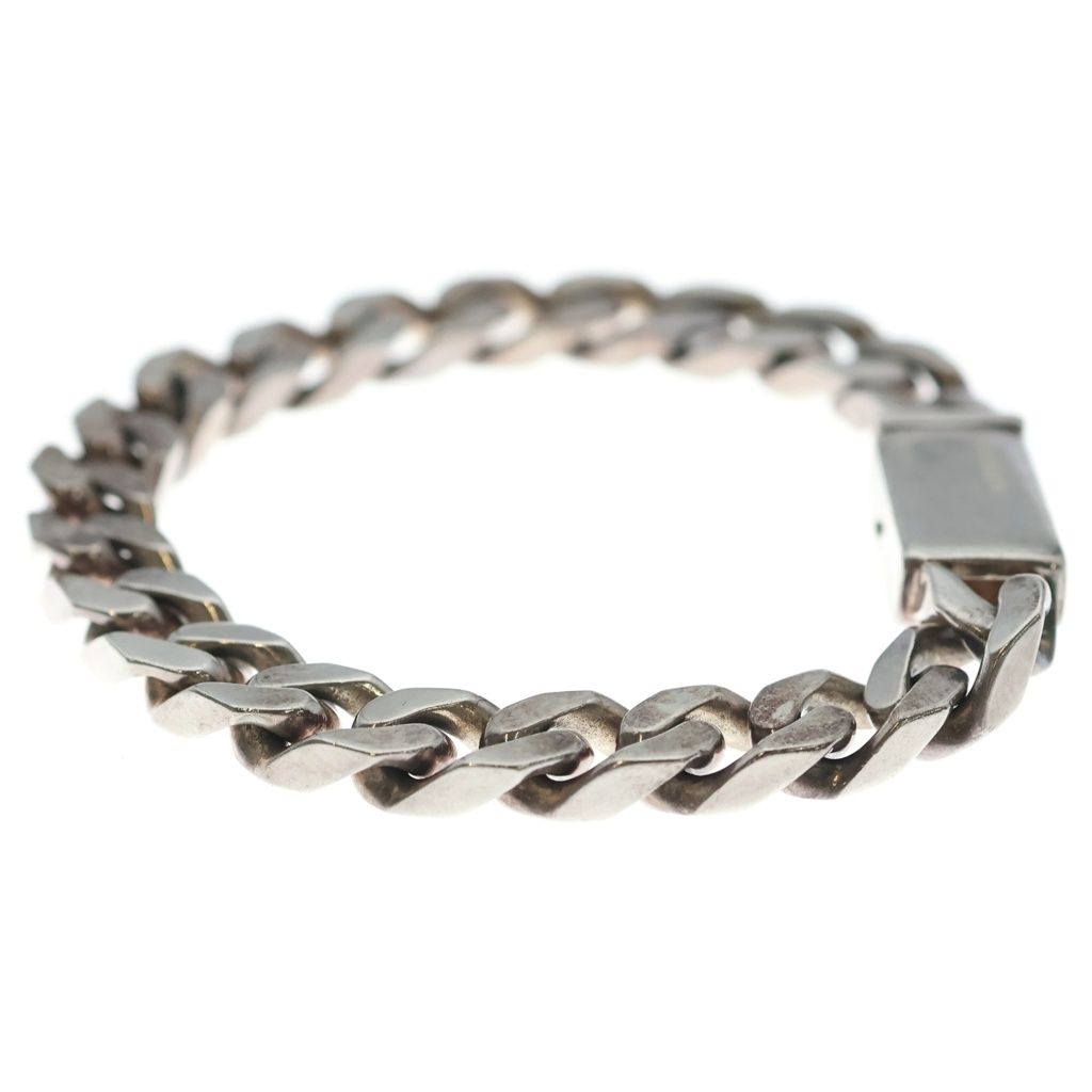 Gucci Chain Logo Plate Bracelet Silver — view 3
