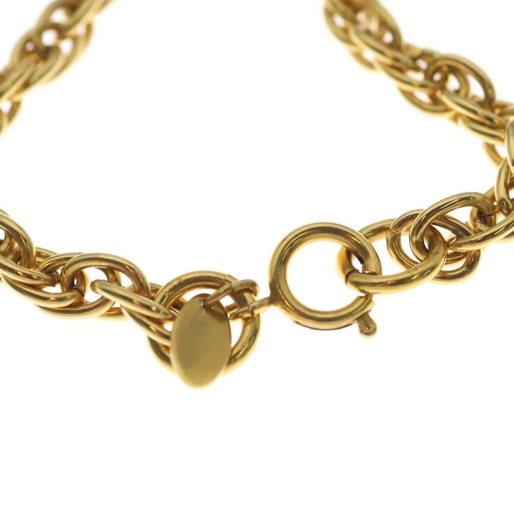 Chanel Cambon Chain Long Necklace Logo Plate Gold Plated — view 4