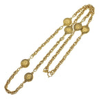 Chanel Cambon Chain Long Necklace Logo Plate Gold Plated — view 2