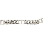 Dior CD Logo Icon Chain Link Necklace Silver — view 3