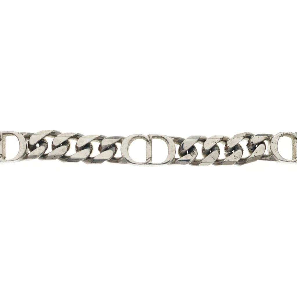 Dior CD Logo Icon Chain Link Necklace Silver — view 5