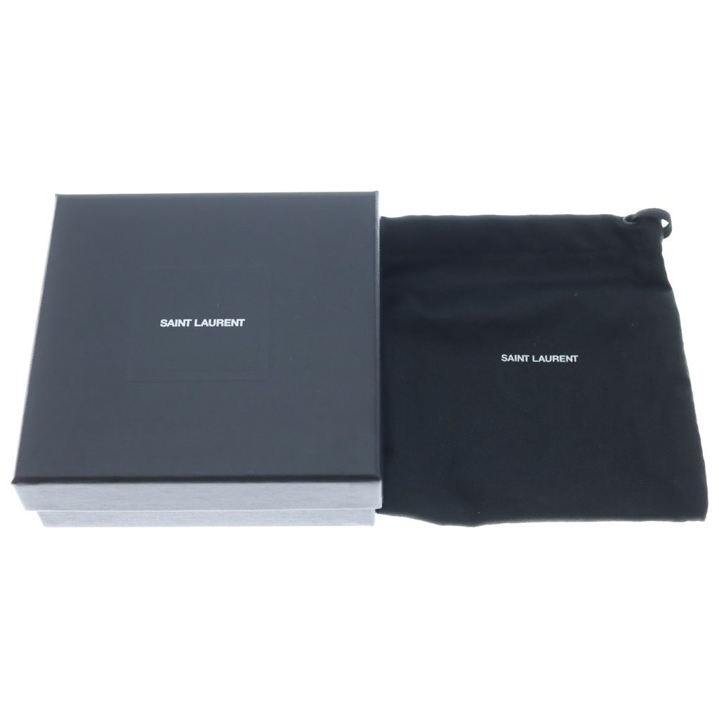 Saint Laurent Cassandre Heart Charm Bracelet Cassandra Metal Lightstone Gold — view 6