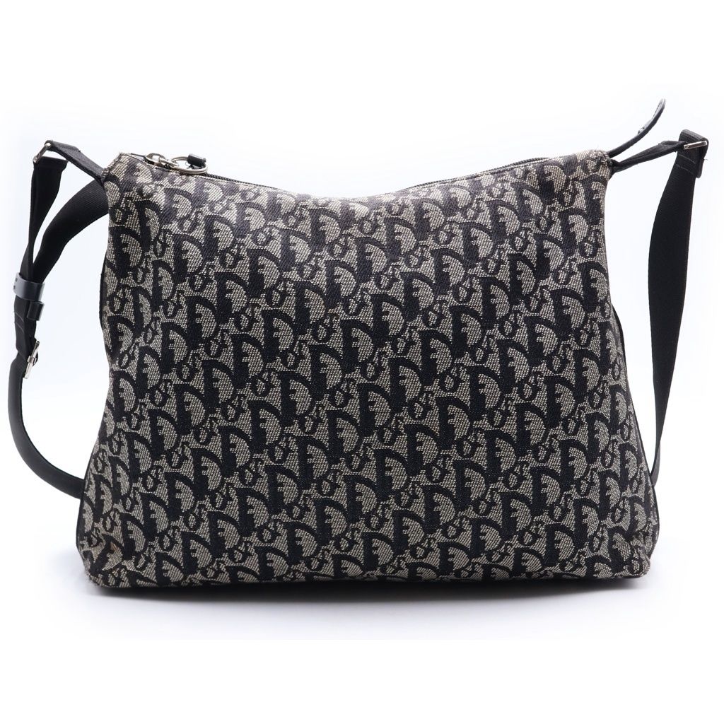 Dior Trotter Canvas Shoulder Bag Beige