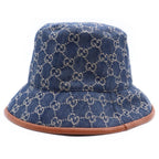 Gucci GG Canvas Bucket Hat Indigo Cotton