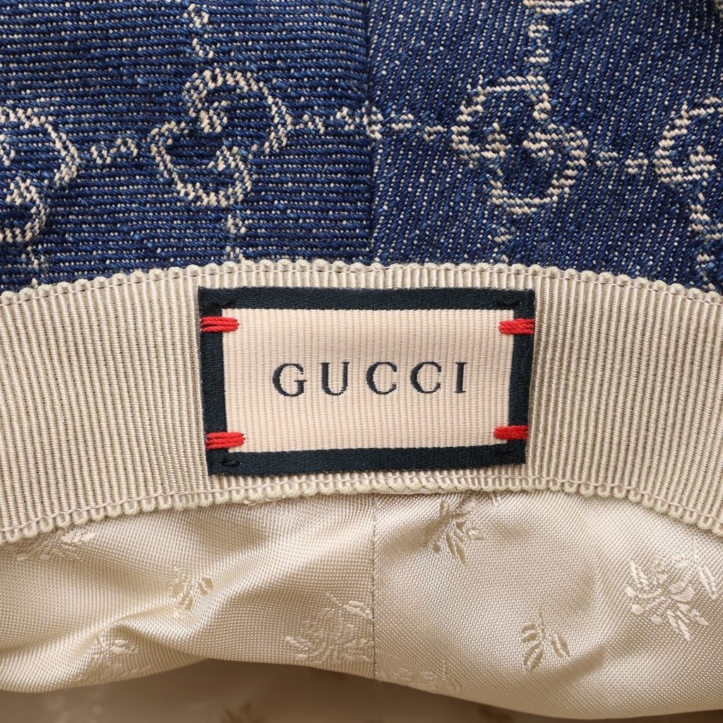 Gucci GG Canvas Bucket Hat Indigo Cotton — view 6