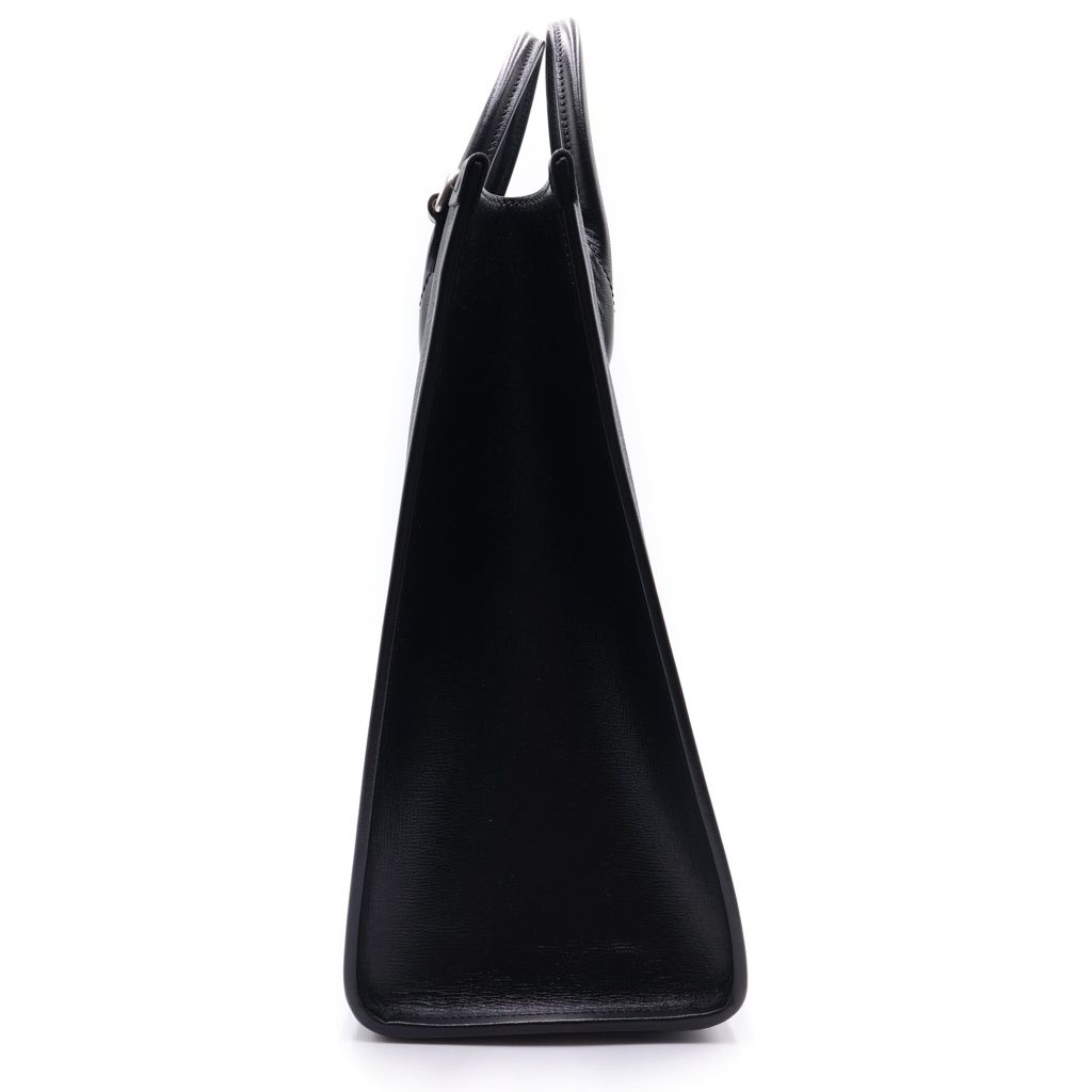 Gucci Interlocking GG Supreme Leather 2-Way Tote Shoulder Bag Black — view 3