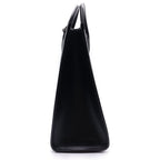 Gucci Interlocking GG Supreme Leather 2-Way Tote Shoulder Bag Black — view 3
