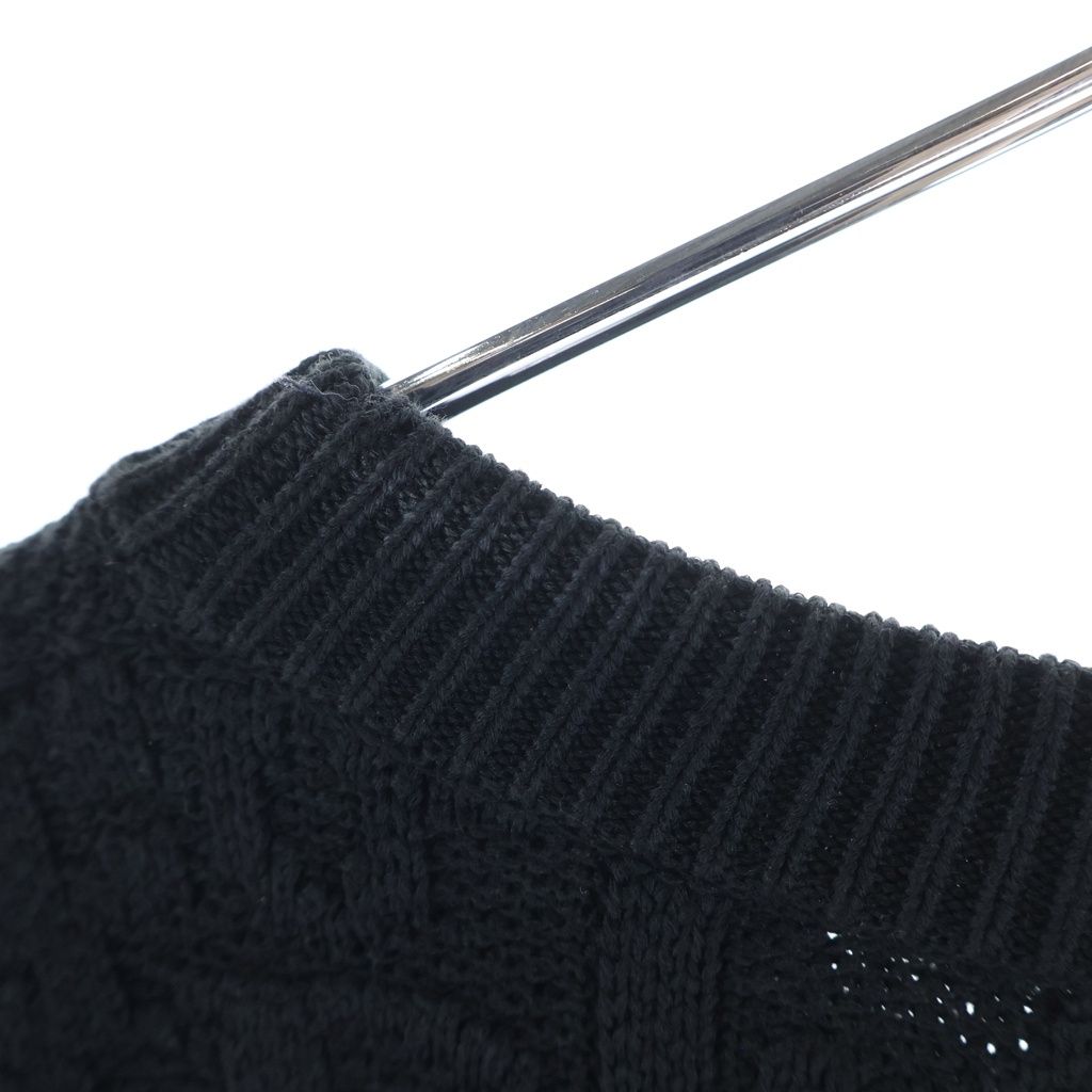 Dior Oblique Sweater All Over Pattern Crew Neck Knit Black — view 6