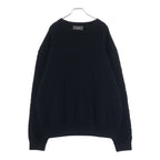 Dior Oblique Sweater All Over Pattern Crew Neck Knit Black