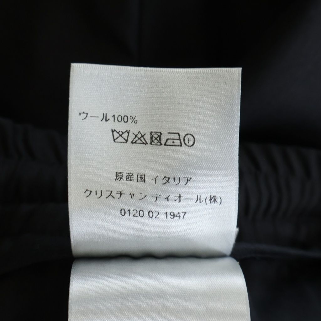 Dior Zip Up Tailored Wool Pants Black — view 8