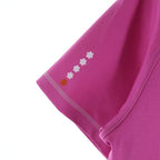 Hermes Micro Cartouche Blue Noir Short Sleeve T-Shirt Pink — view 4