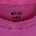 Hermes Micro Cartouche Blue Noir Short Sleeve T-Shirt Pink — view 6